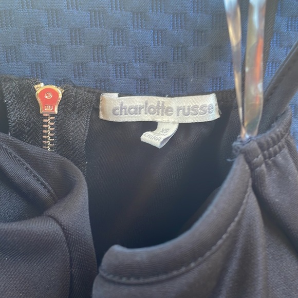 Size XS black mini dress. Charlotte Russe. - Picture 4 of 5